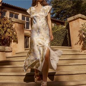 RAILS Dina Diffused V-Neck Midi Dress